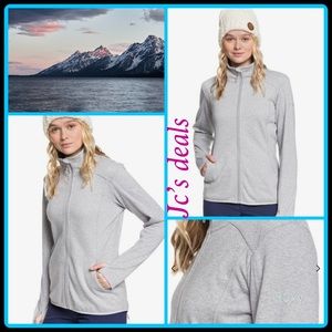 ❄️ Roxy Harmony Shimmer Zip-Up Mock Neck Fleece ❄️